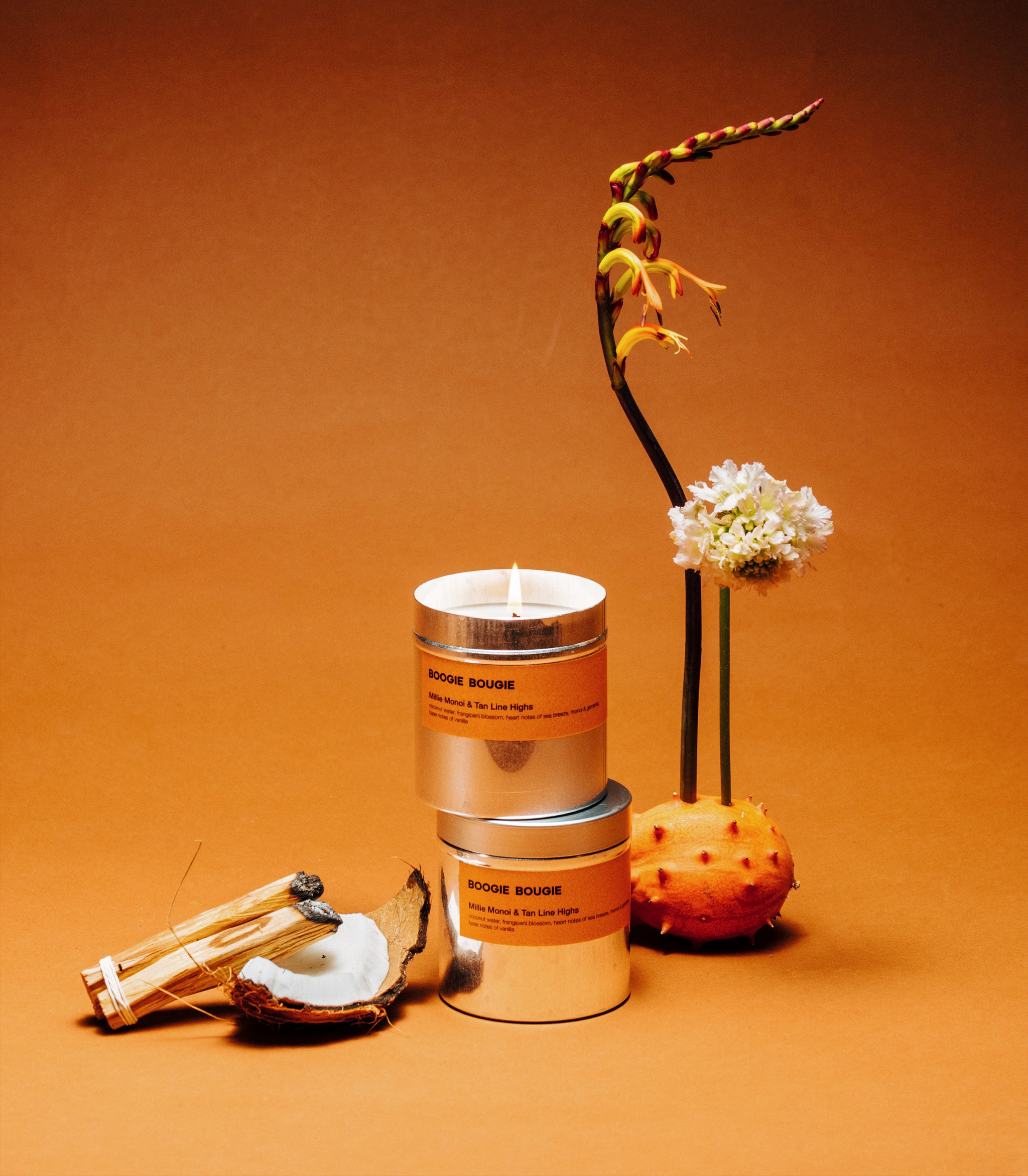 SCENTED CANDLE 'MILLIE MONOI TAN LINE HIGHS' I 250g