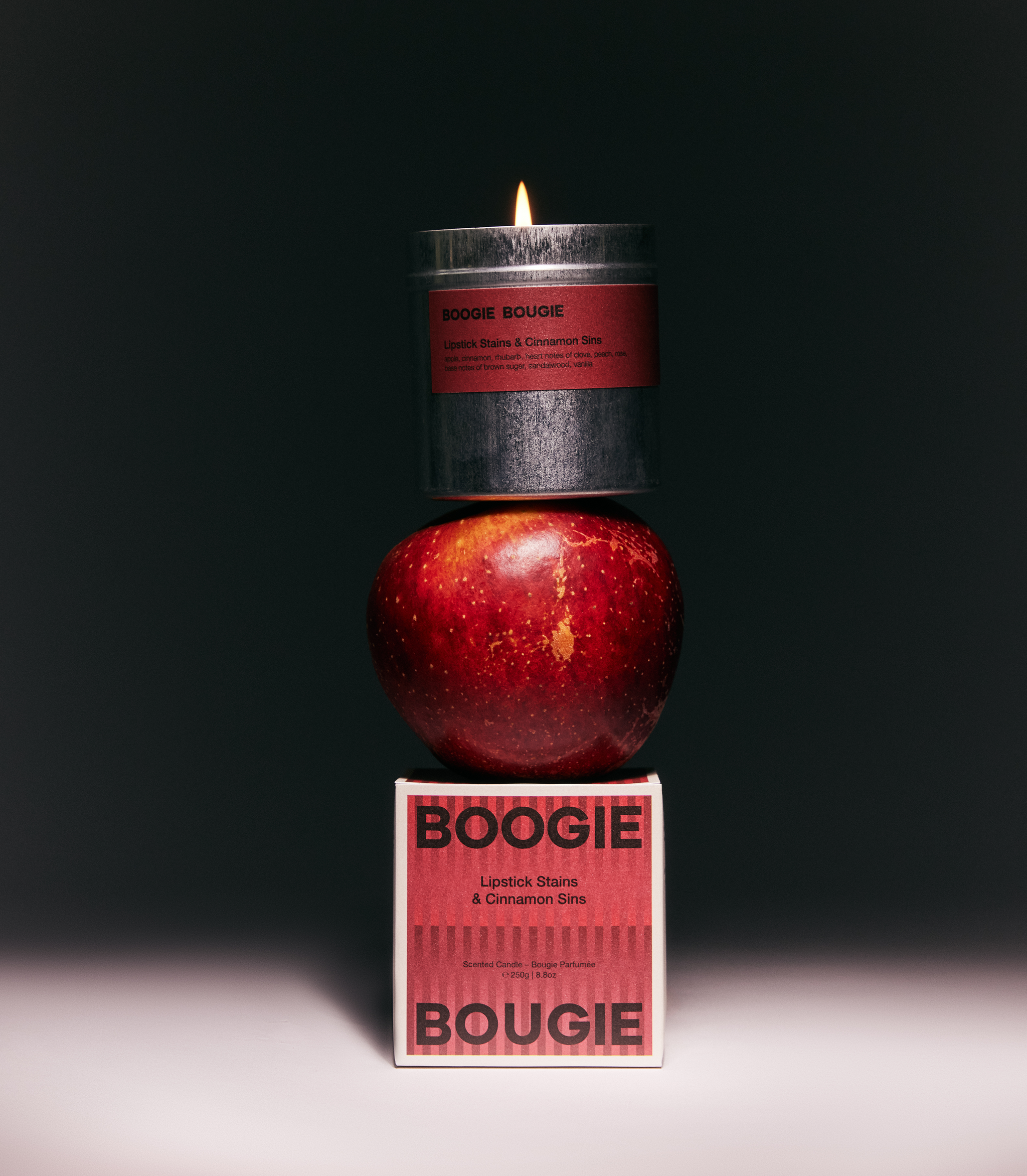 Scented candle 'LIPSTICK STAINS & CINNAMON SINS' I 250g